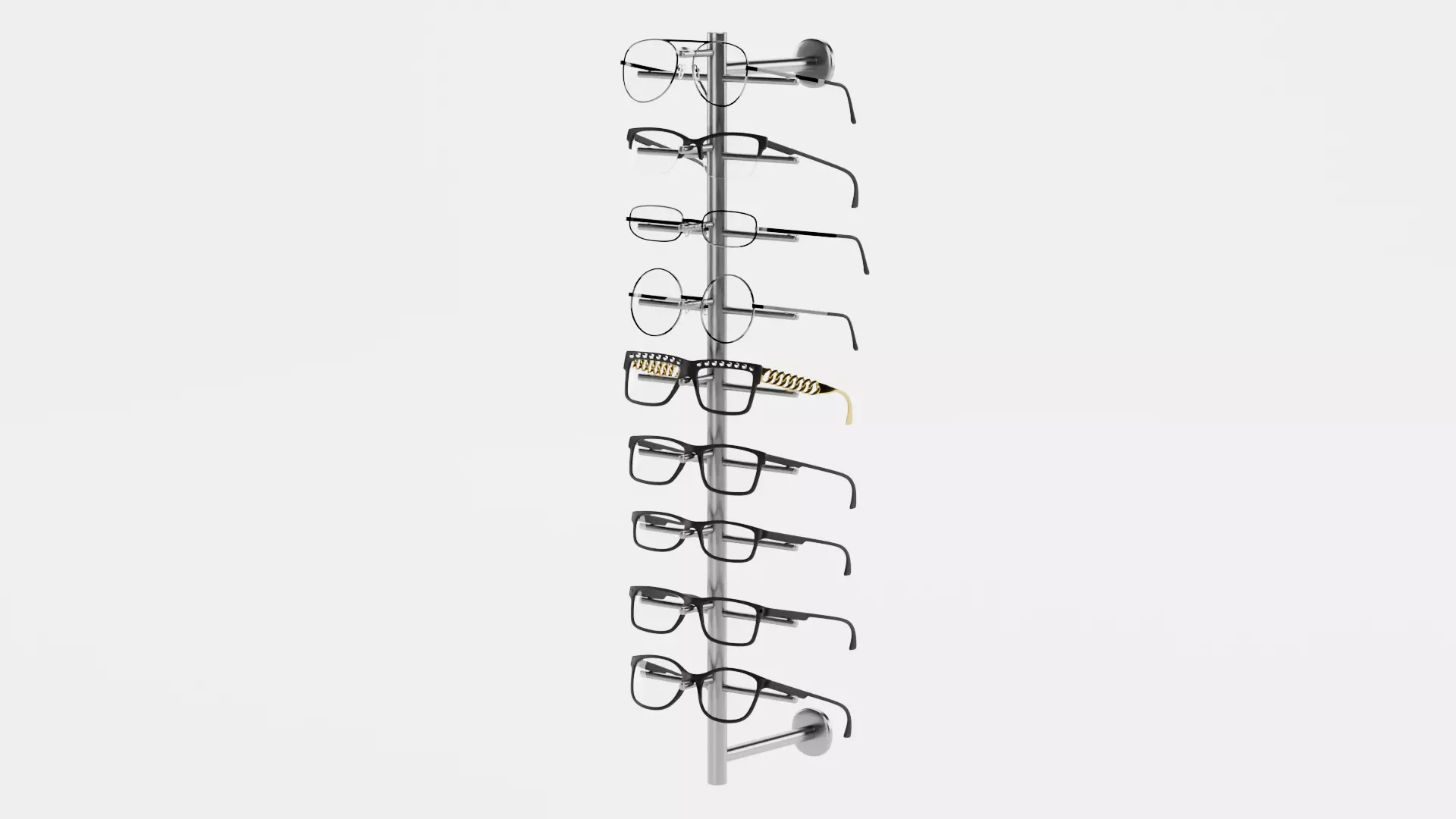 - Glasses on Optical Stands - 3D model_13