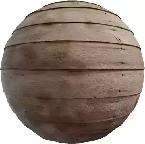 Hand Hewn Rustic Wood Planks PBR Texture 4K