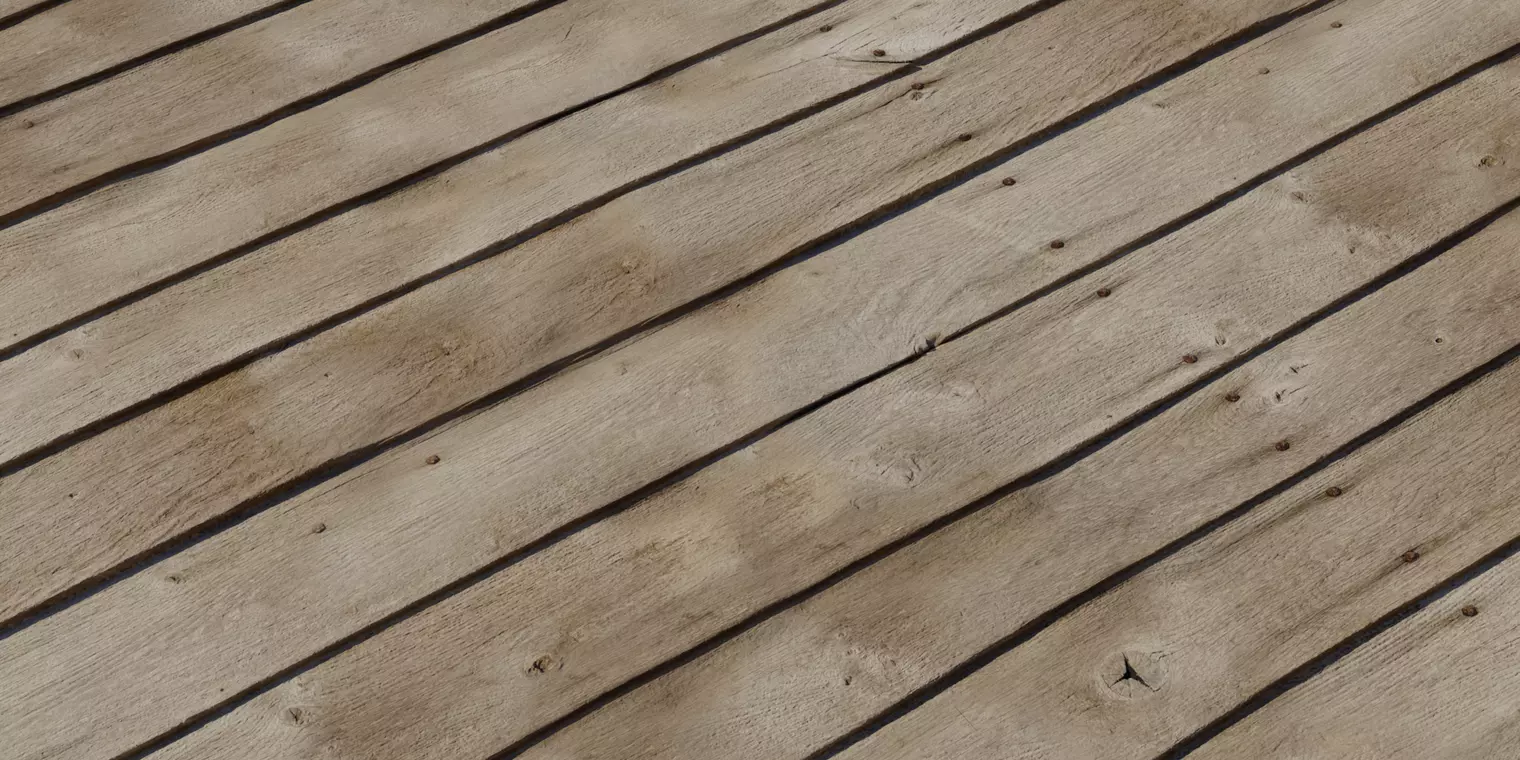 Hand Hewn Rustic Wood Planks PBR Texture 4K Texture_1