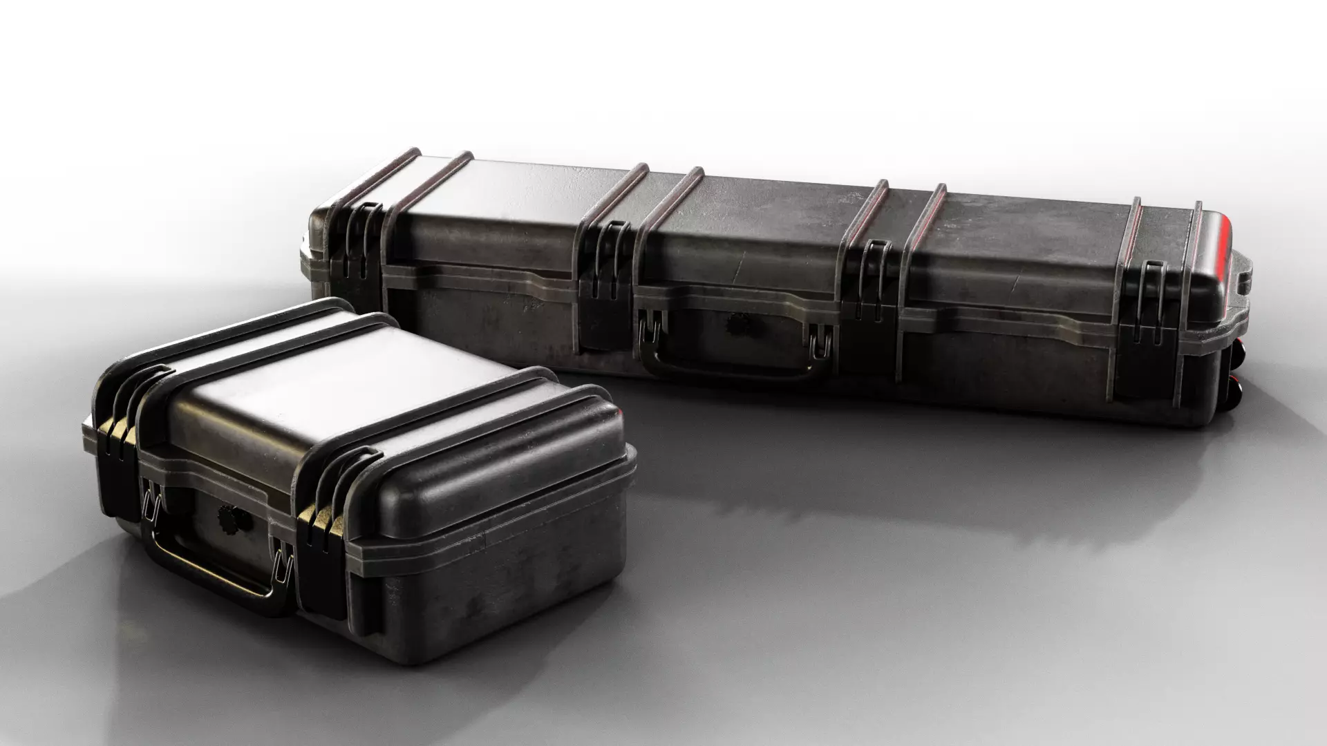 15 Military Cases Game Ready Low-poly 3D model_13