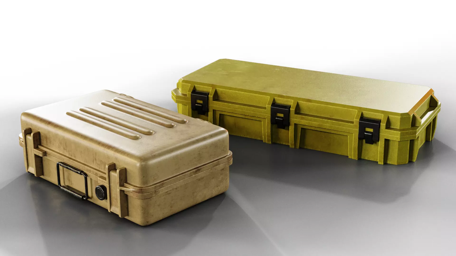 15 Military Cases Game Ready Low-poly 3D model_12