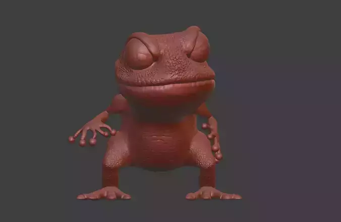 Gecko - Cartoon -Funny 3d print model