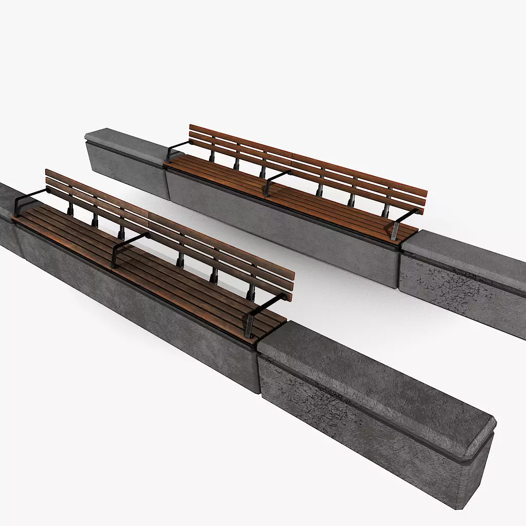 Urban Street Pack Low-poly 3D model_15