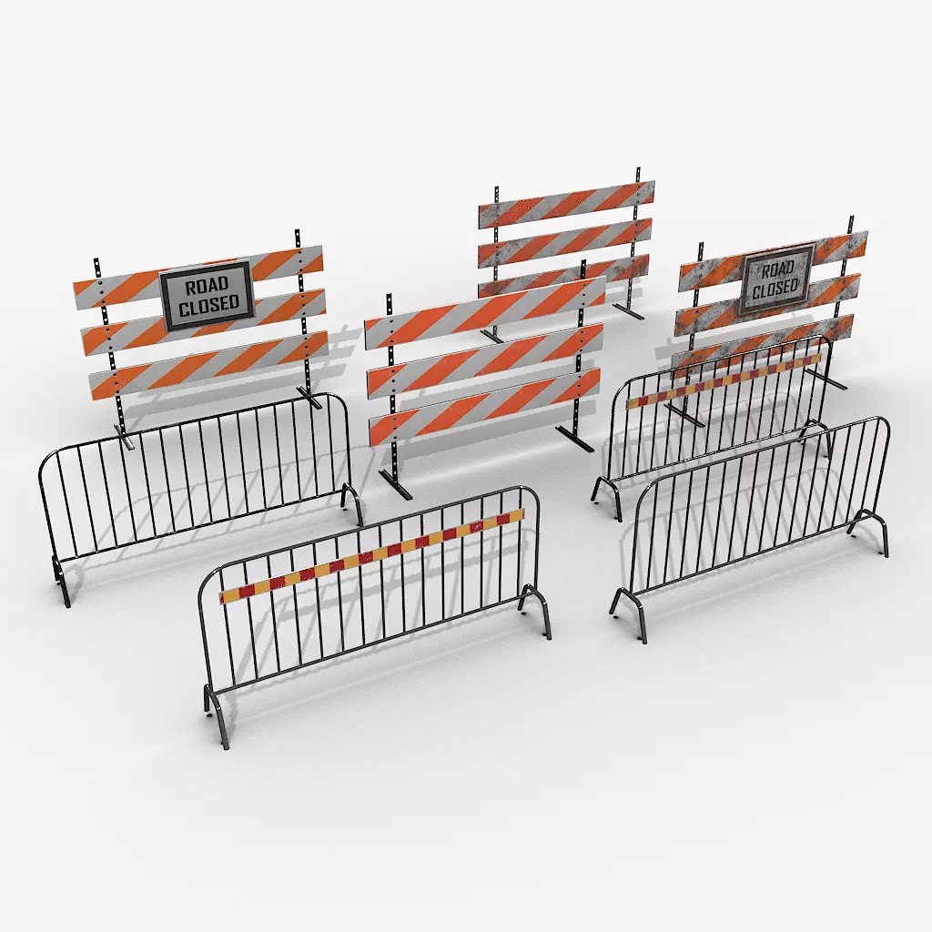 Urban Street Pack Low-poly 3D model_22