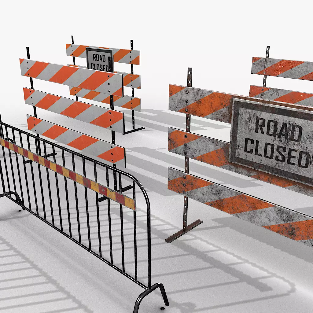 Urban Street Pack Low-poly 3D model_23