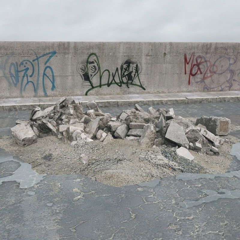 rubble 042 am165 3D model_1