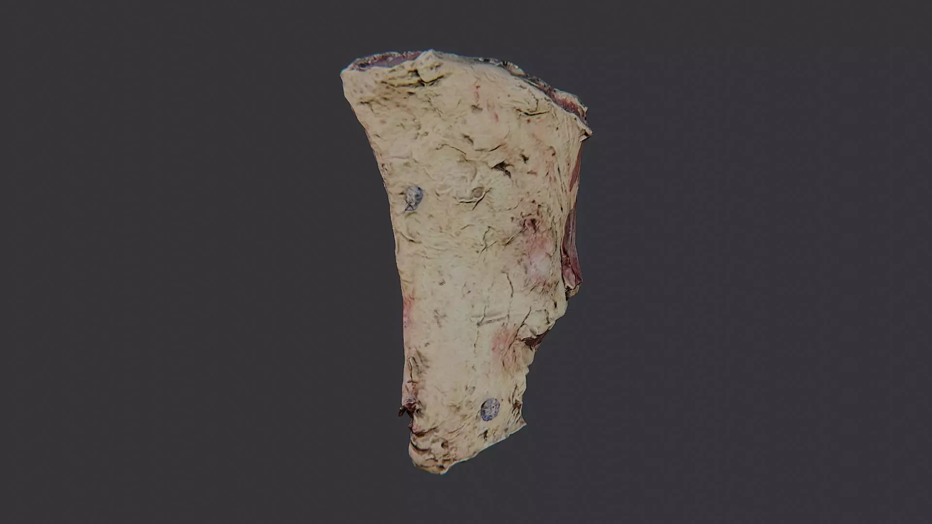 Raw Beef Cut Piece Low-poly 3D model_2