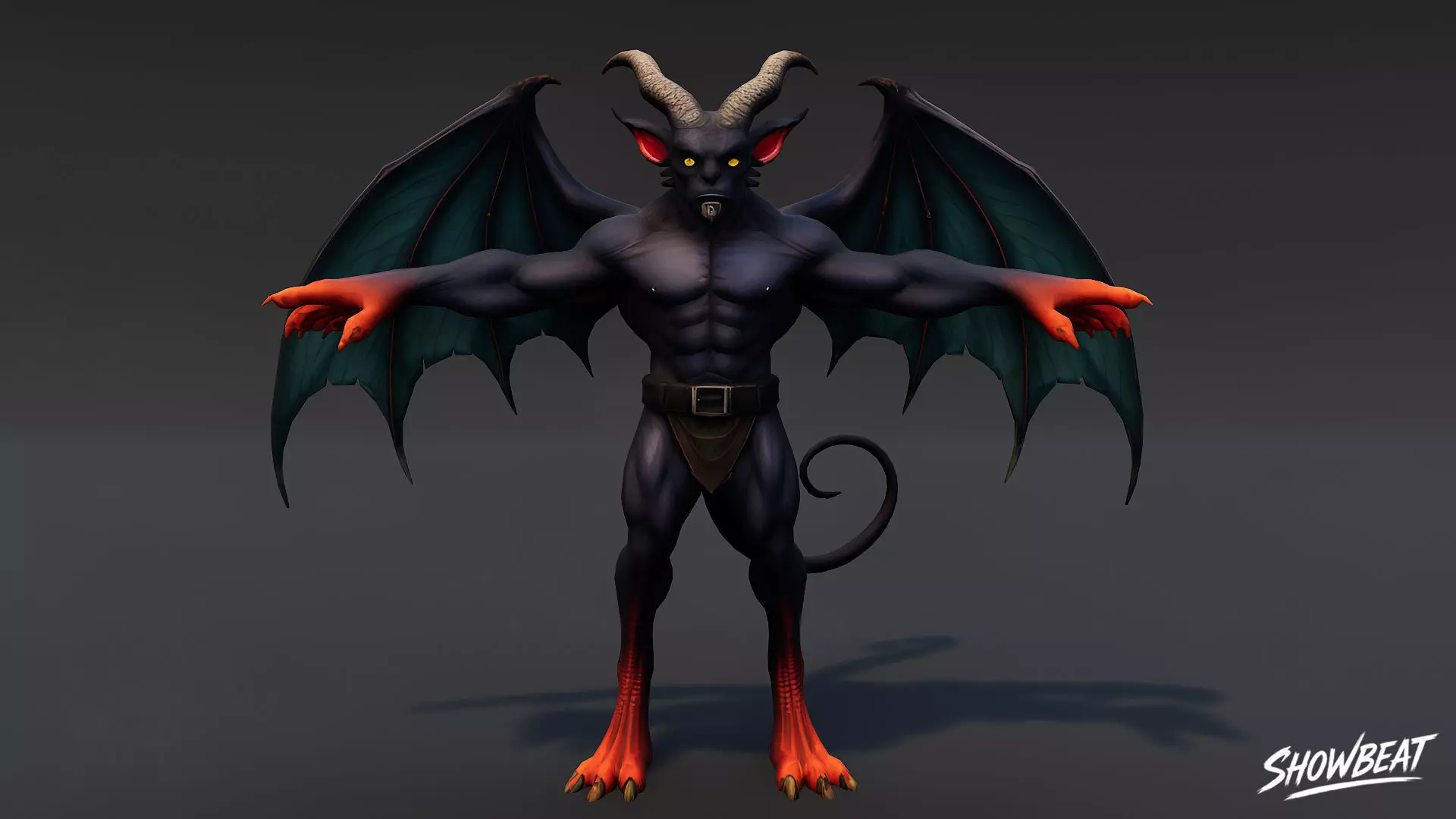 Complete Imp T-Pose Pack Low-poly 3D model_4