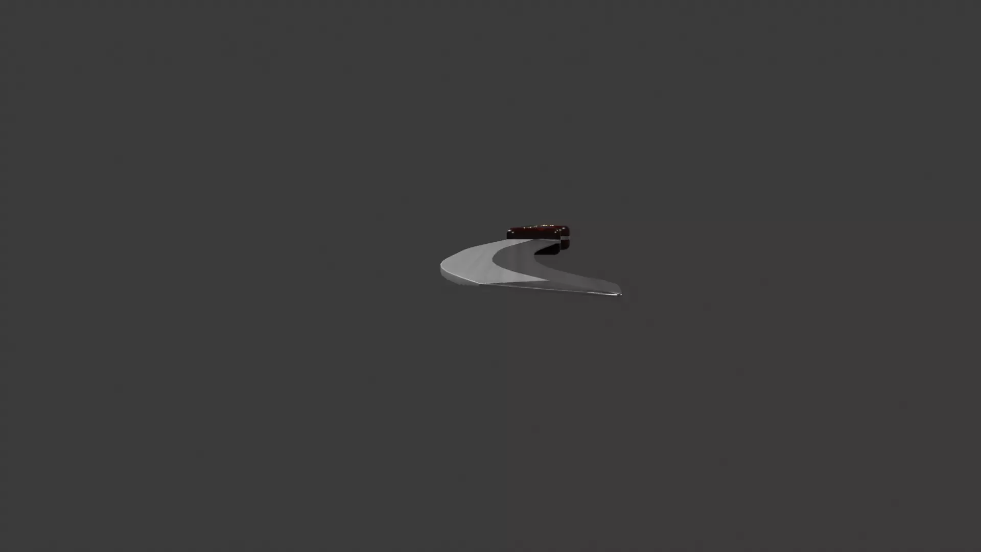 Scimitar Low-poly 3D model_4