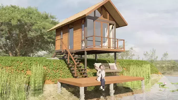 River Deck Cabin - Series 02 - Riverside Edition