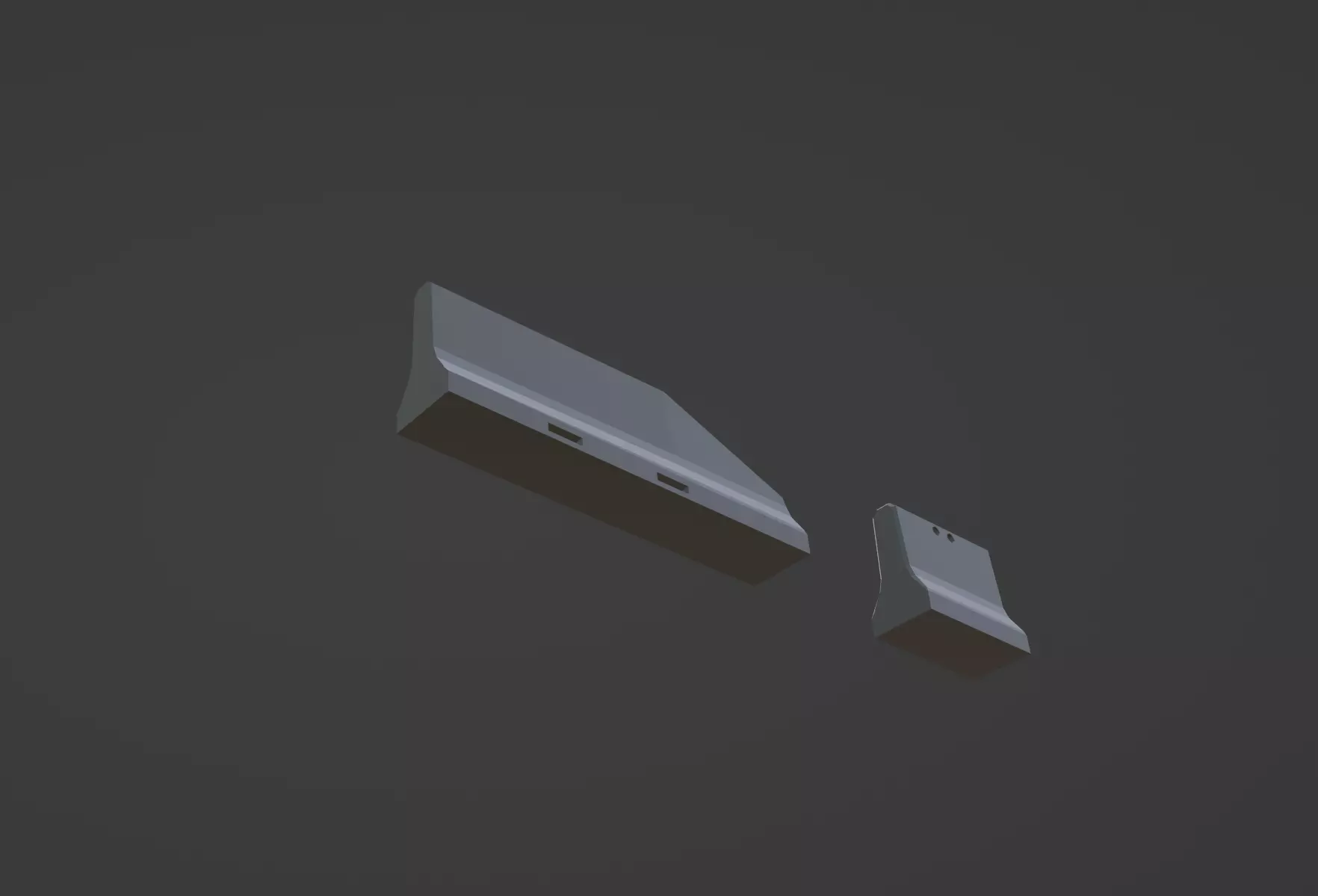 Concrete Objects Low-poly 3D model_3