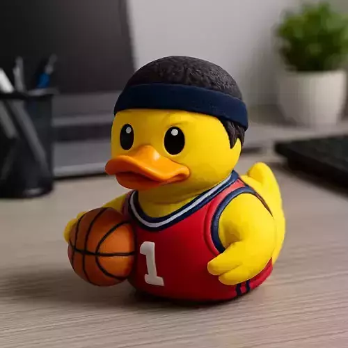 Rubber Duck - Basketball player - 3D print 3D print model
