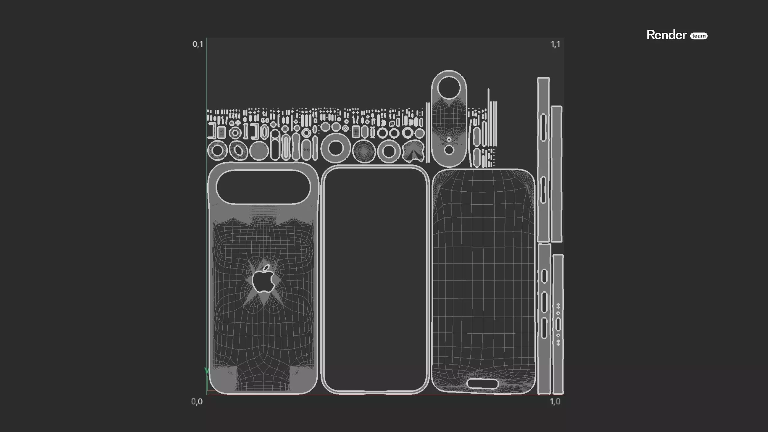 Apple iPhone 17 Air 2025 - 4 Colors 3D model_7