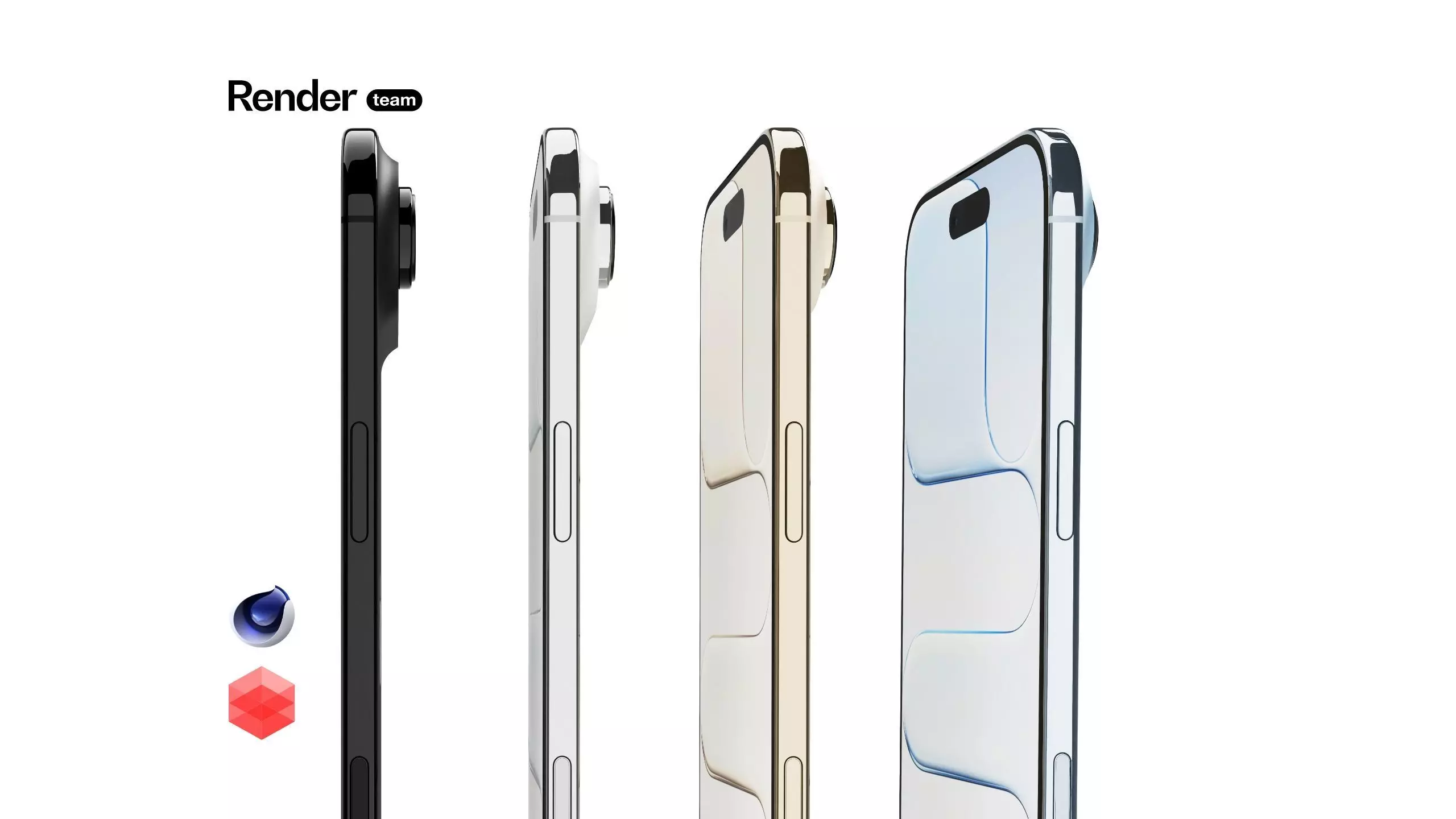 Apple iPhone 17 Air 2025 - 4 Colors 3D model_0