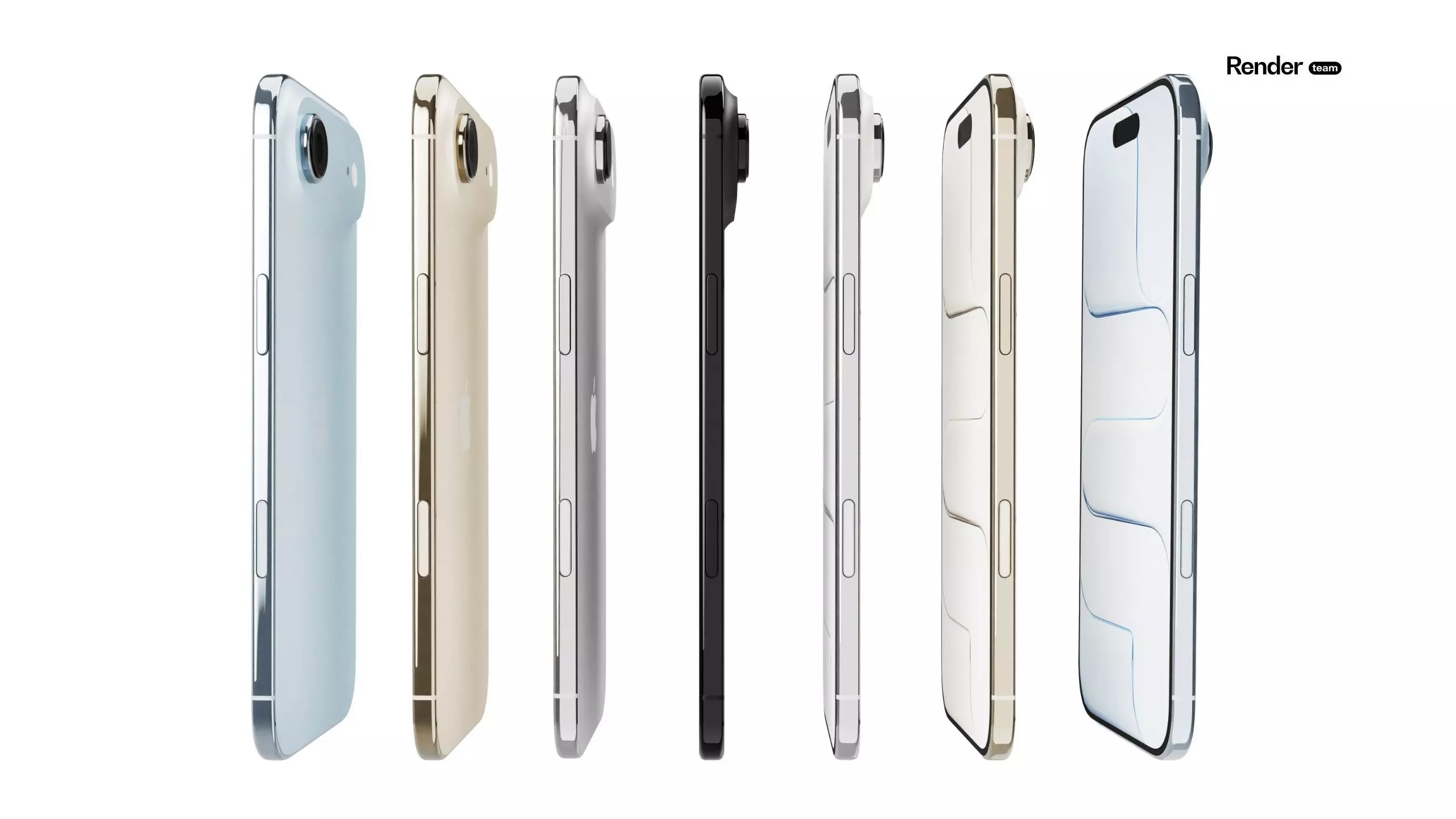 Apple iPhone 17 Air 2025 - 4 Colors 3D model_6