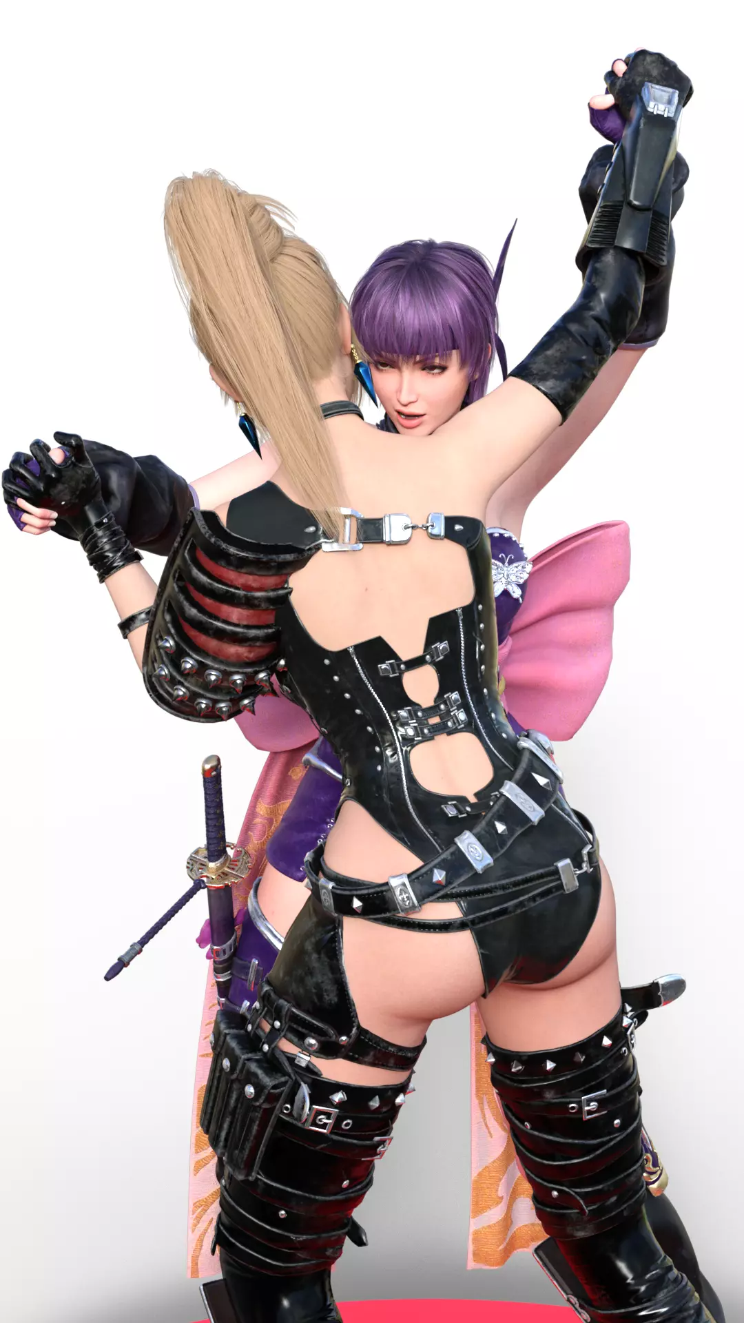 Warrior Clash Ayane vs Rachel in a Ninja Showdown  3D print model_5