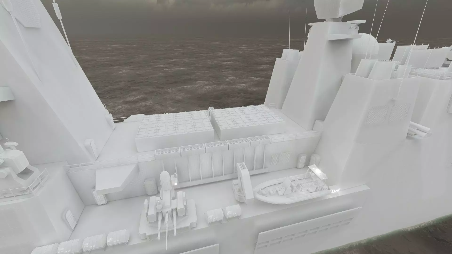 US NAVY NUCLEAR POWERED CRUISER 3D model_44