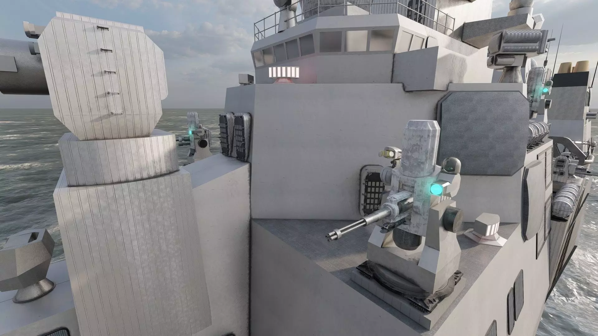 US NAVY NUCLEAR POWERED CRUISER 3D model_24