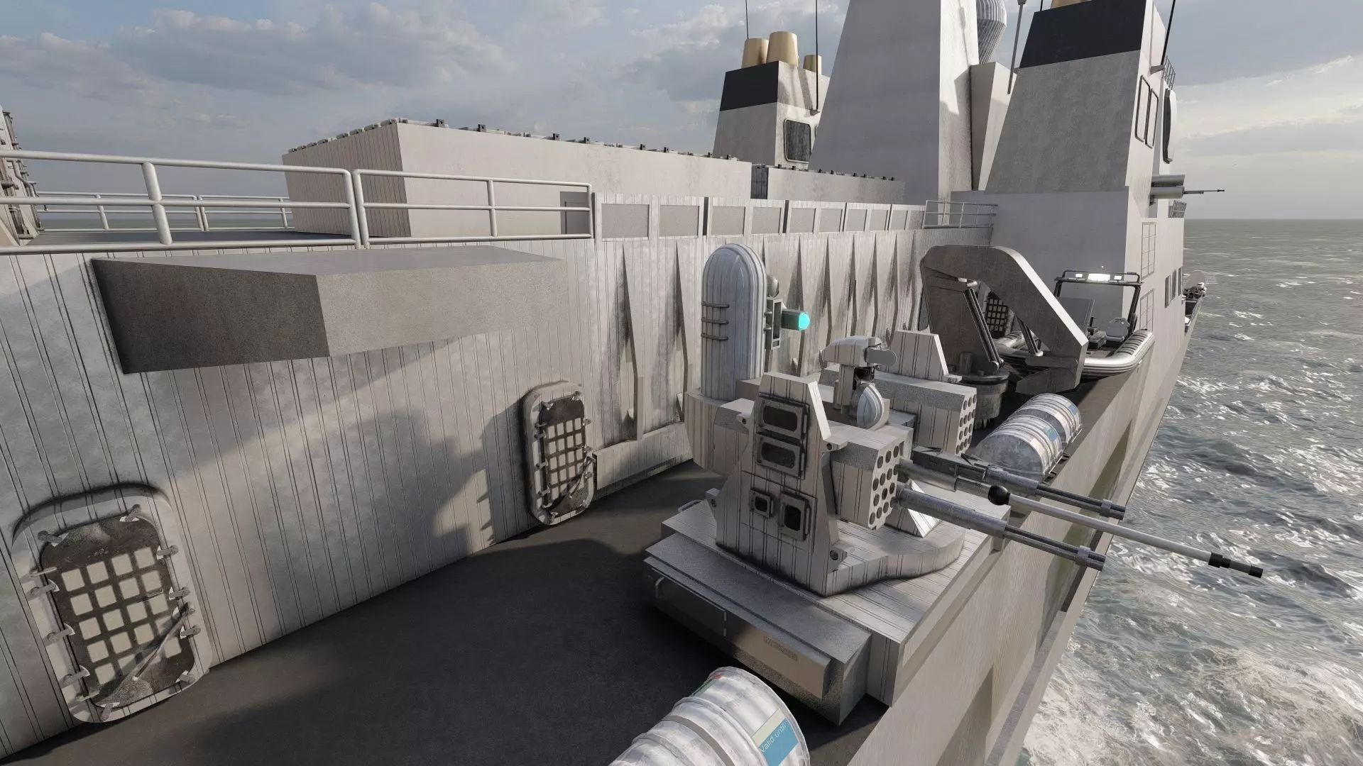 US NAVY NUCLEAR POWERED CRUISER 3D model_27