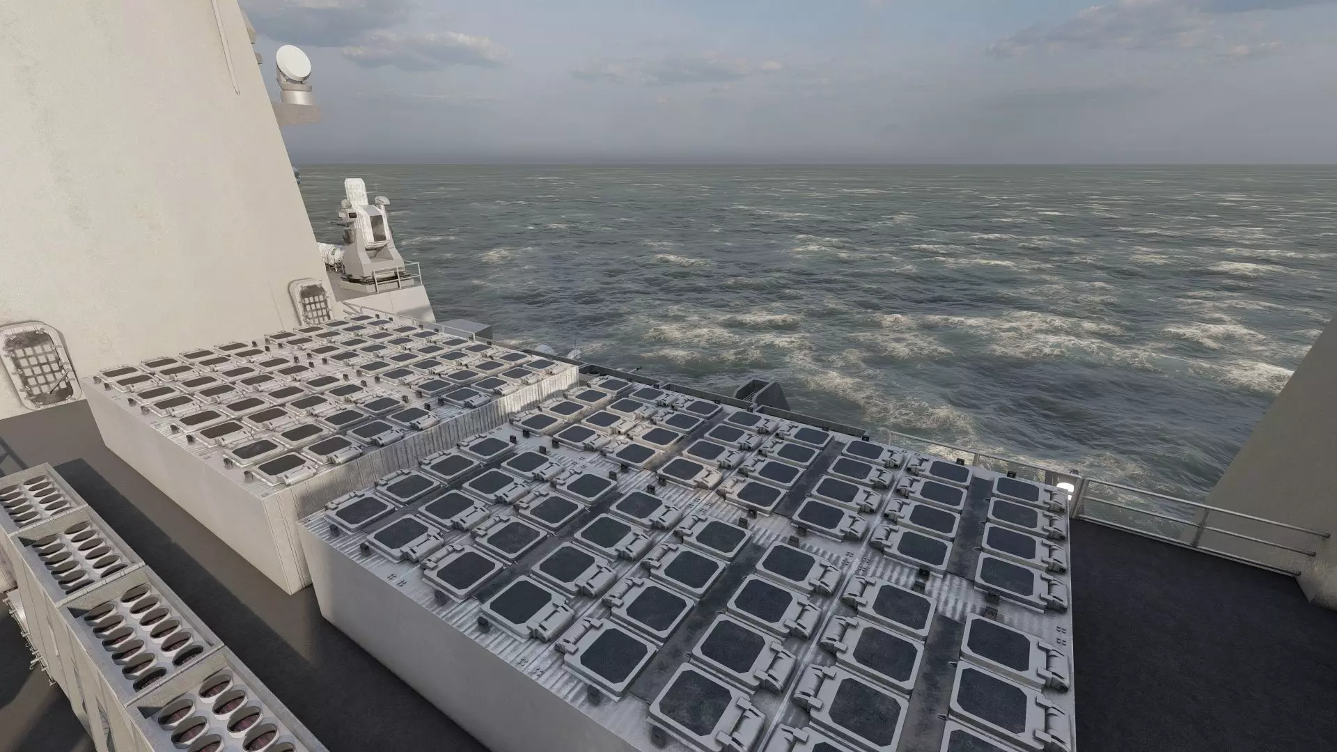 US NAVY NUCLEAR POWERED CRUISER 3D model_29