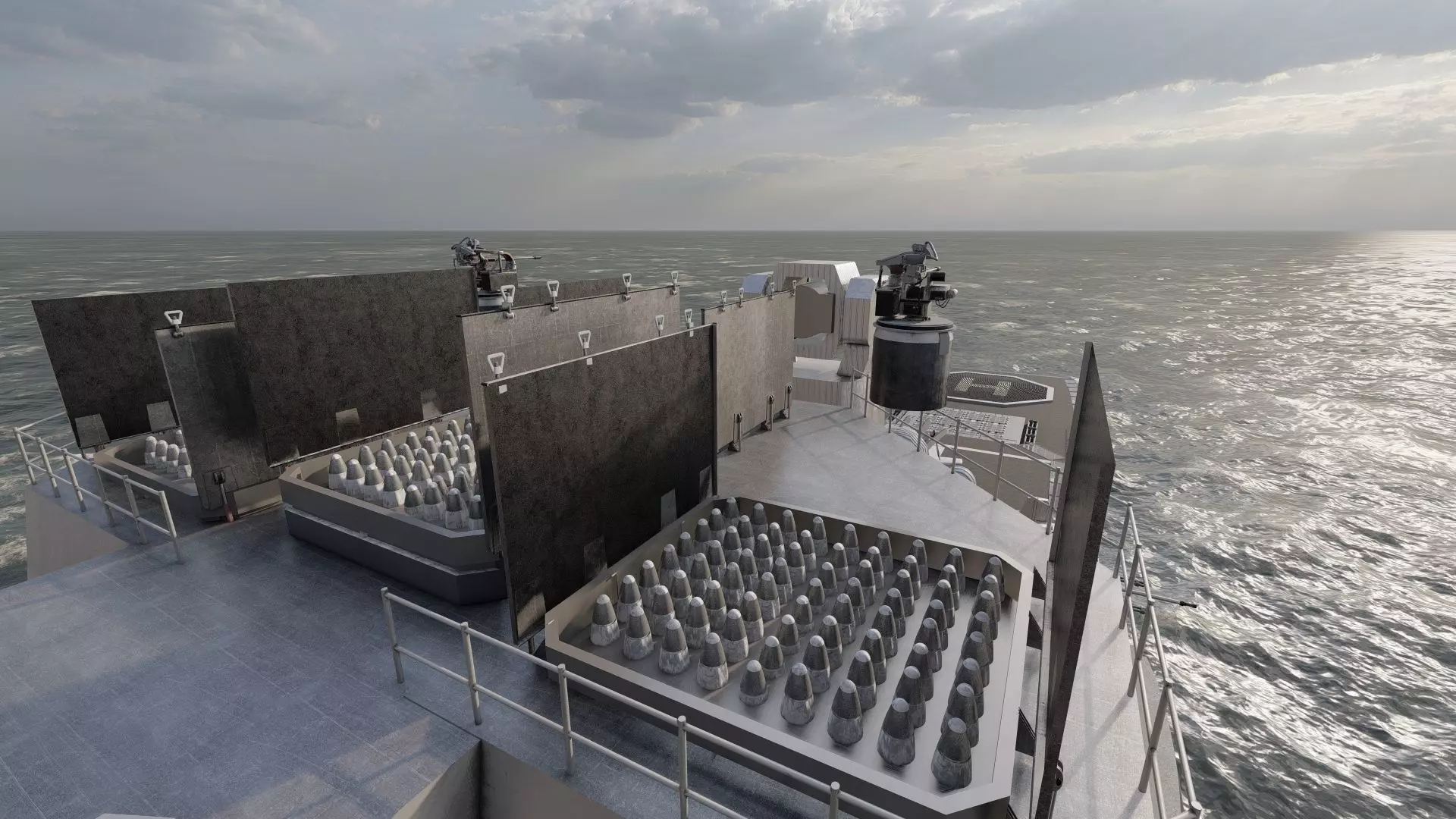 US NAVY NUCLEAR POWERED CRUISER 3D model_31