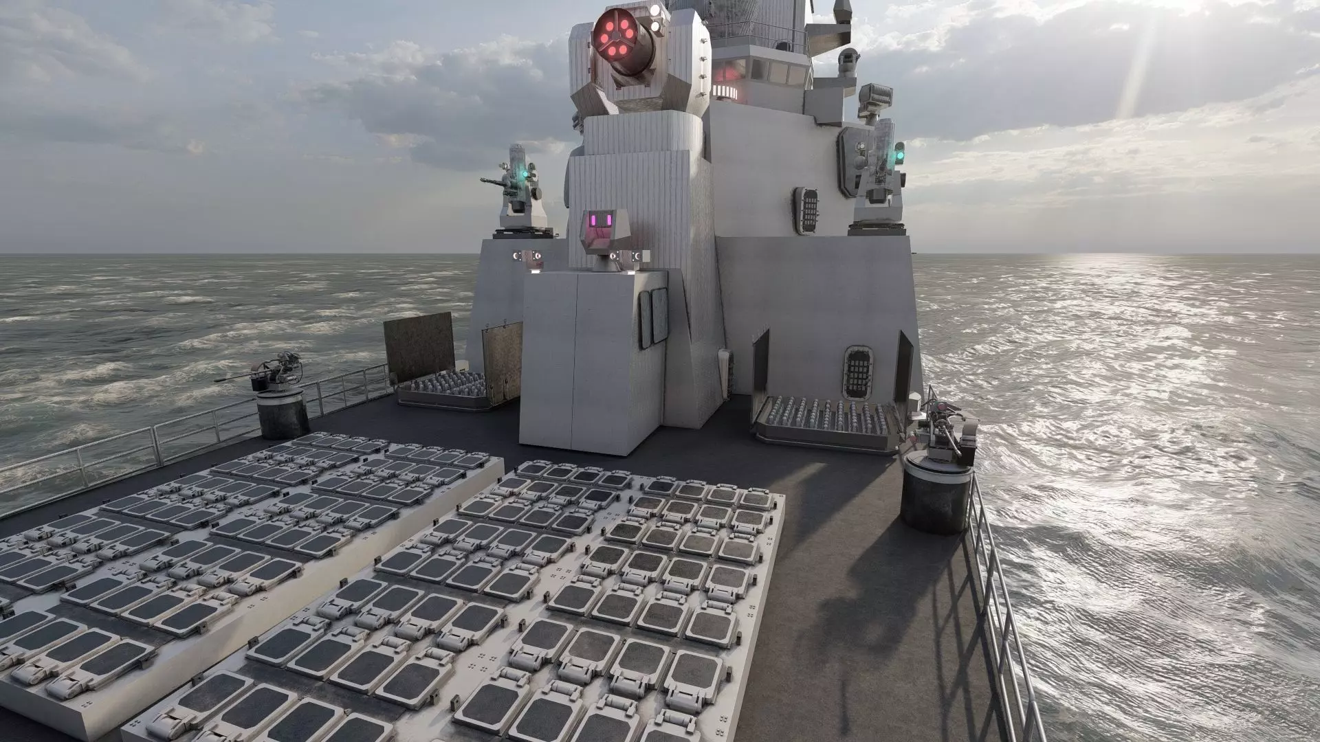 US NAVY NUCLEAR POWERED CRUISER 3D model_22