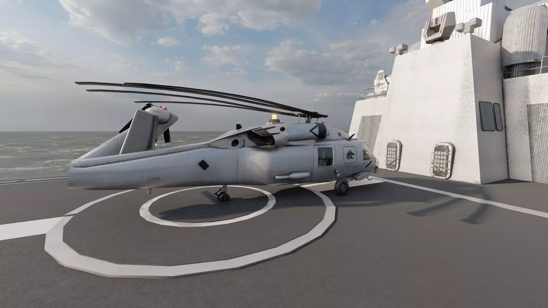 US NAVY NUCLEAR POWERED CRUISER 3D model_36