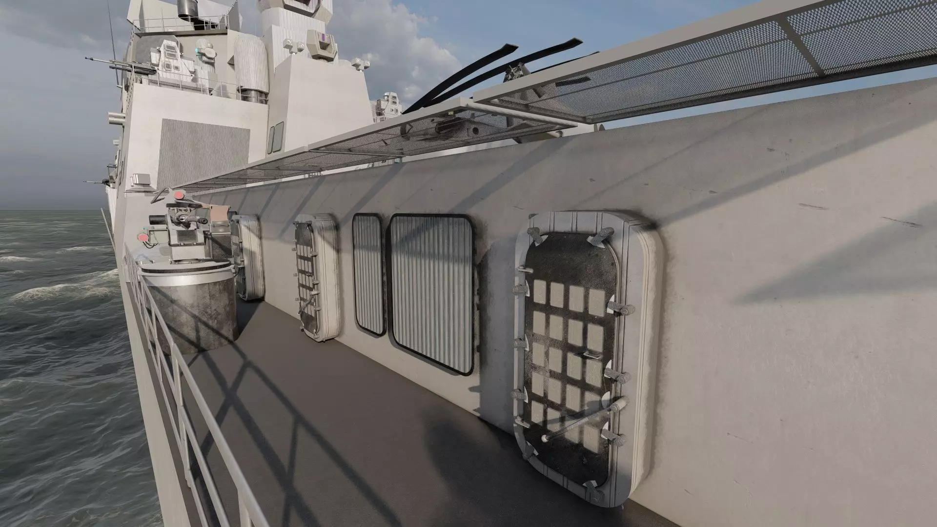 US NAVY NUCLEAR POWERED CRUISER 3D model_34