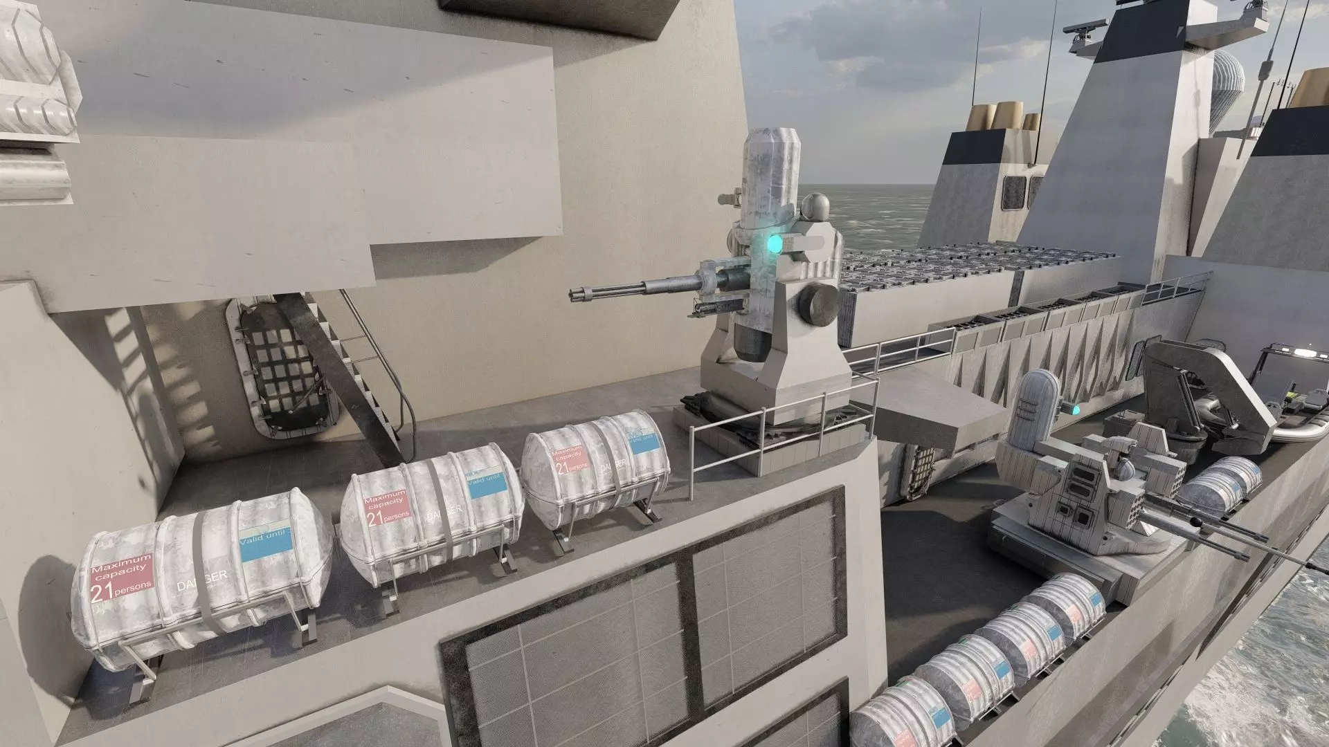 US NAVY NUCLEAR POWERED CRUISER 3D model_26