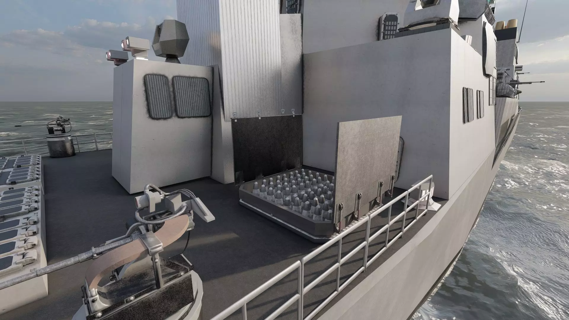 US NAVY NUCLEAR POWERED CRUISER 3D model_23