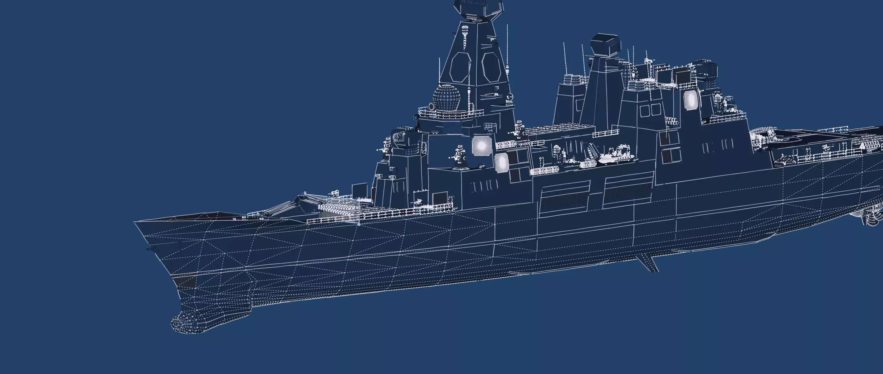 US NAVY NUCLEAR POWERED CRUISER 3D model_47