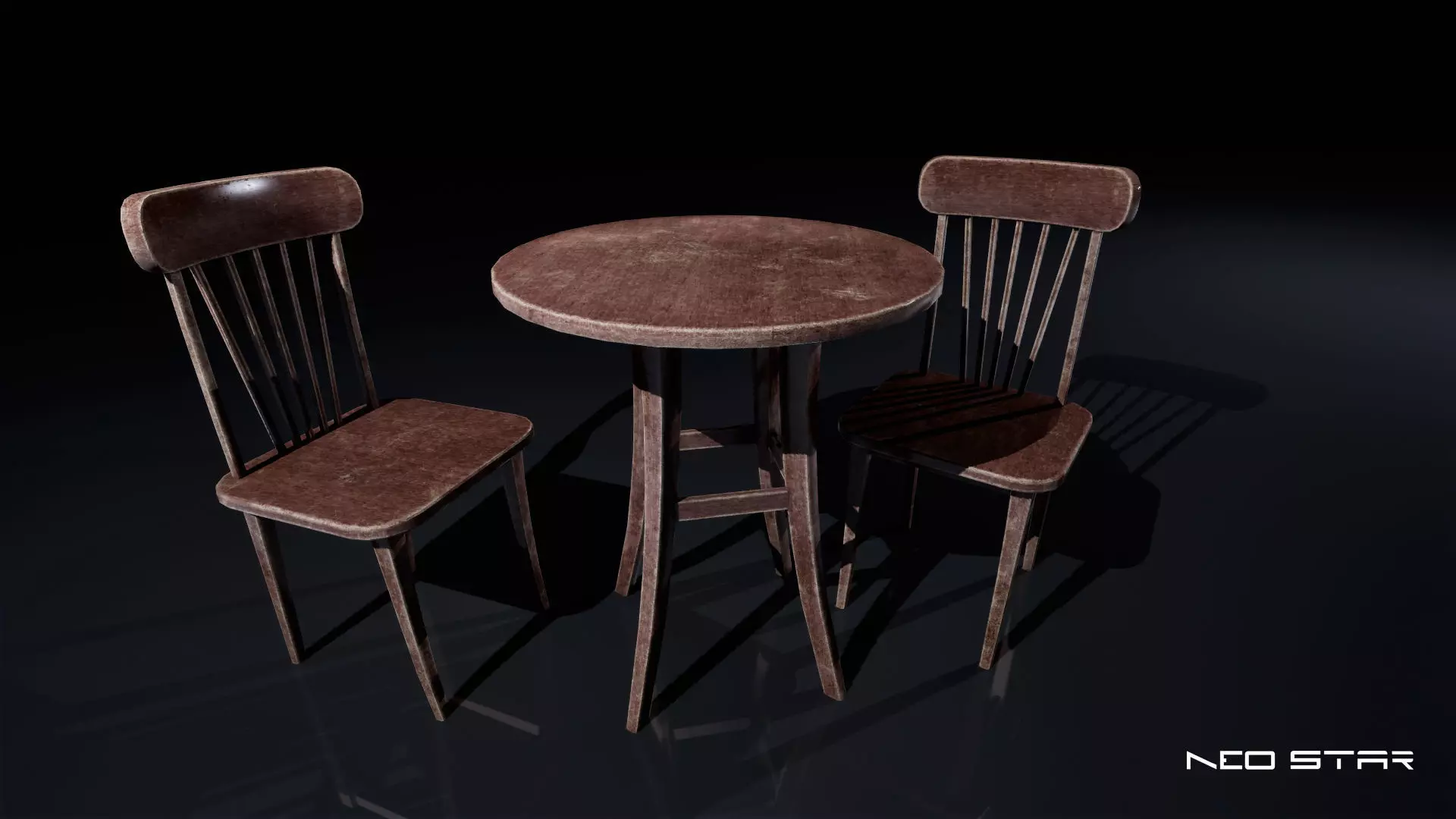 Roadside Motel Room Props Low-poly 3D model_9