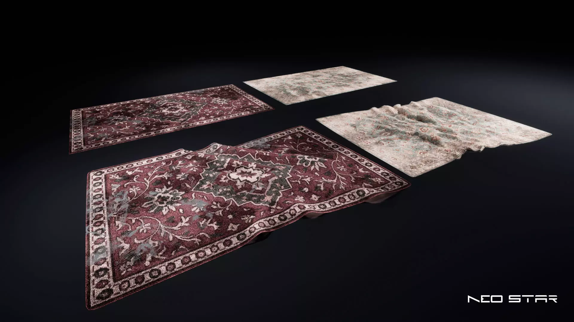 Roadside Motel Room Props Low-poly 3D model_3