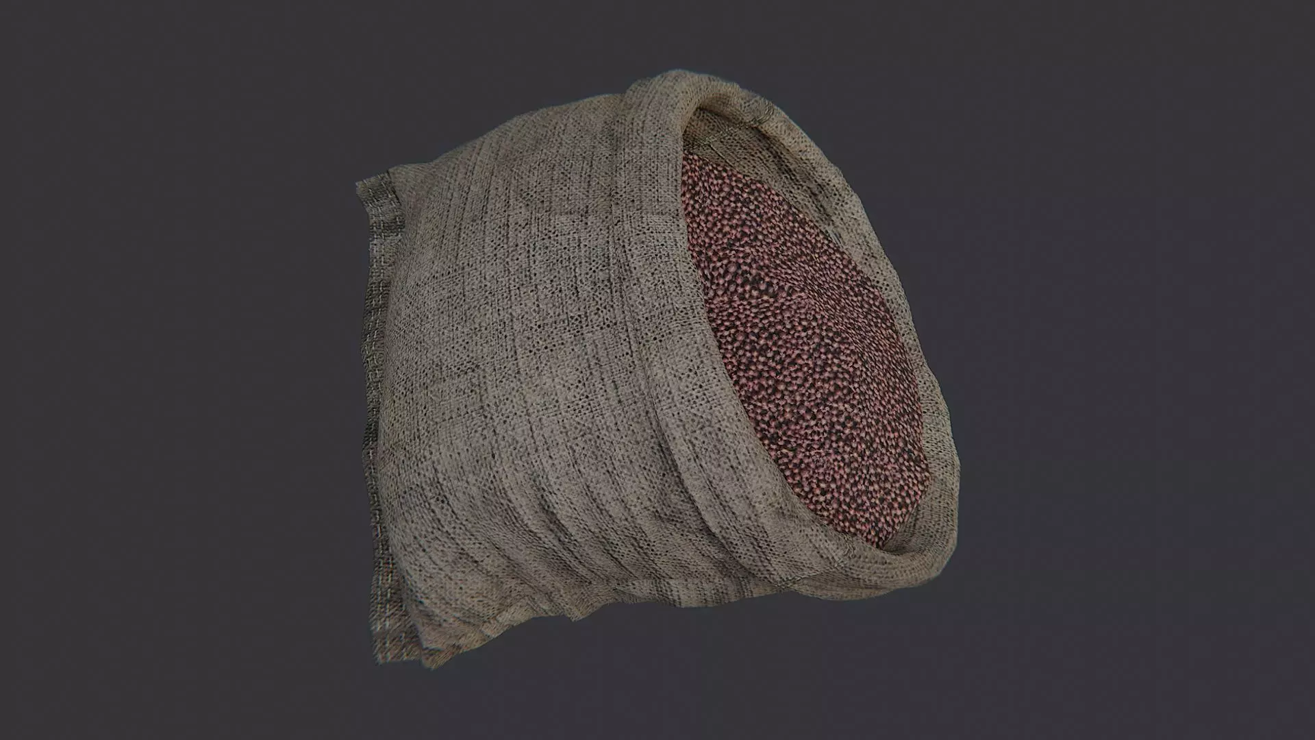 Spice Sack Peppercorns Low-poly 3D model_4