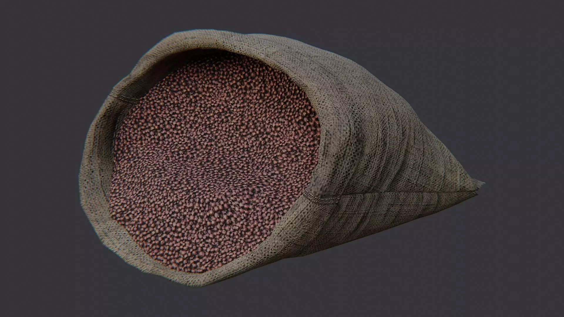 Spice Sack Peppercorns Low-poly 3D model_3