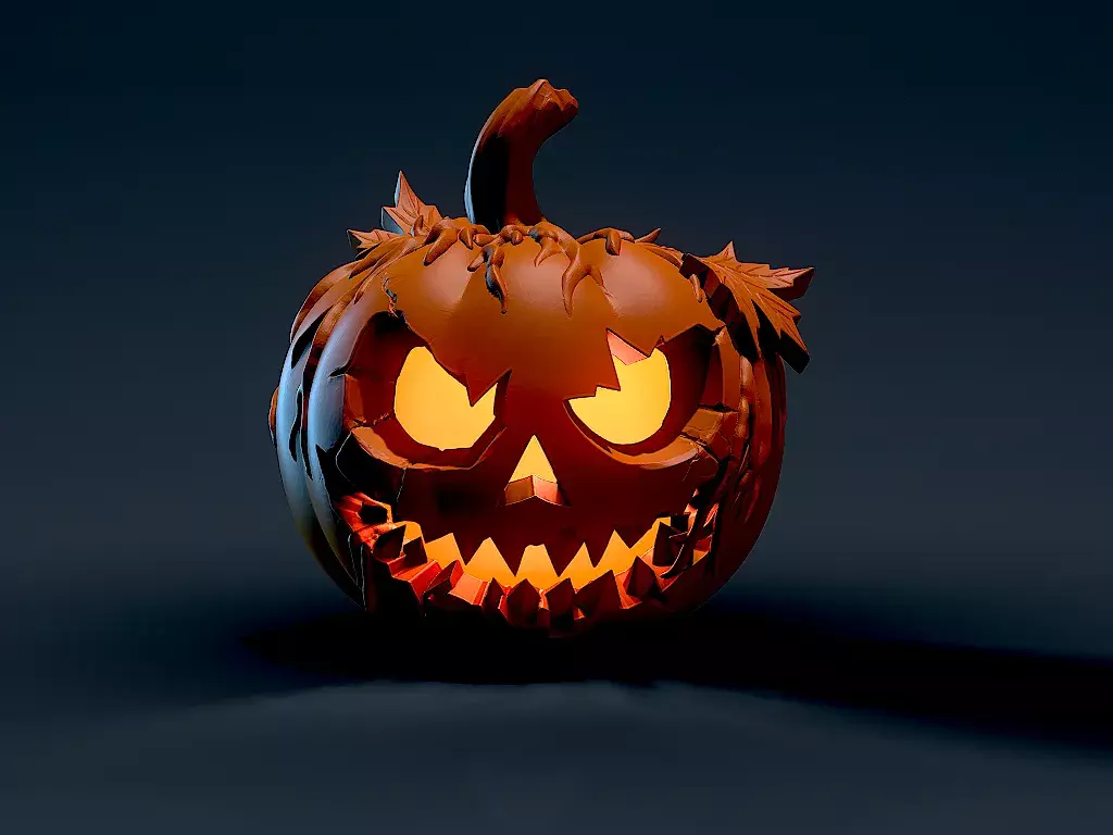 Sinister Jack O Lantern Pumpkin 3D print model_1
