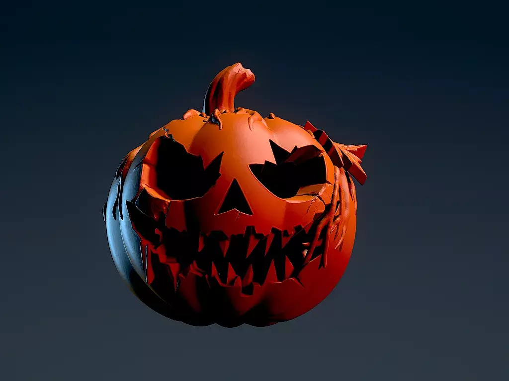Sinister Jack O Lantern Pumpkin 3D print model_3