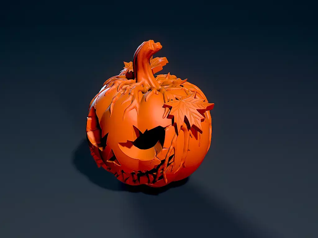 Sinister Jack O Lantern Pumpkin 3D print model_2