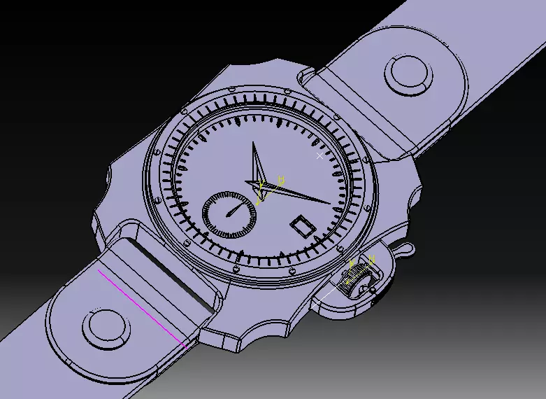 Wrist Watch V03 3D print model_30