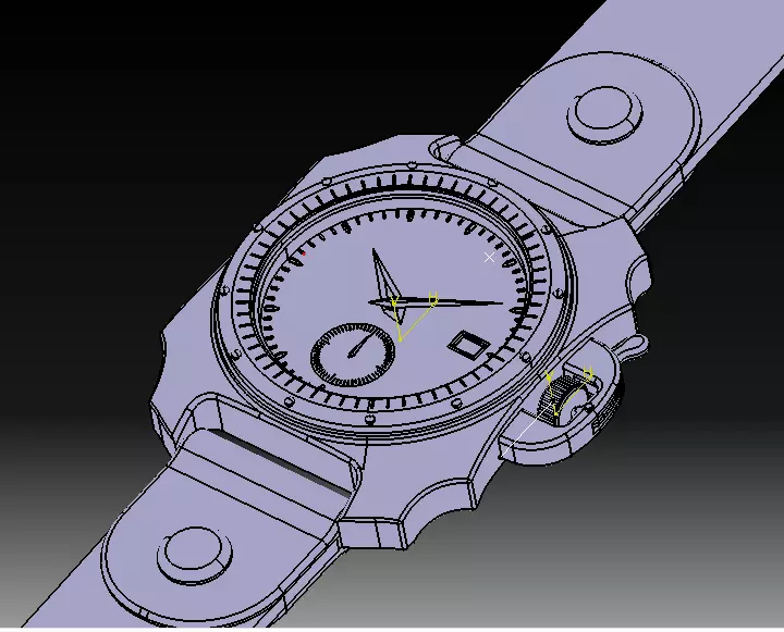 Wrist Watch V03 3D print model_26