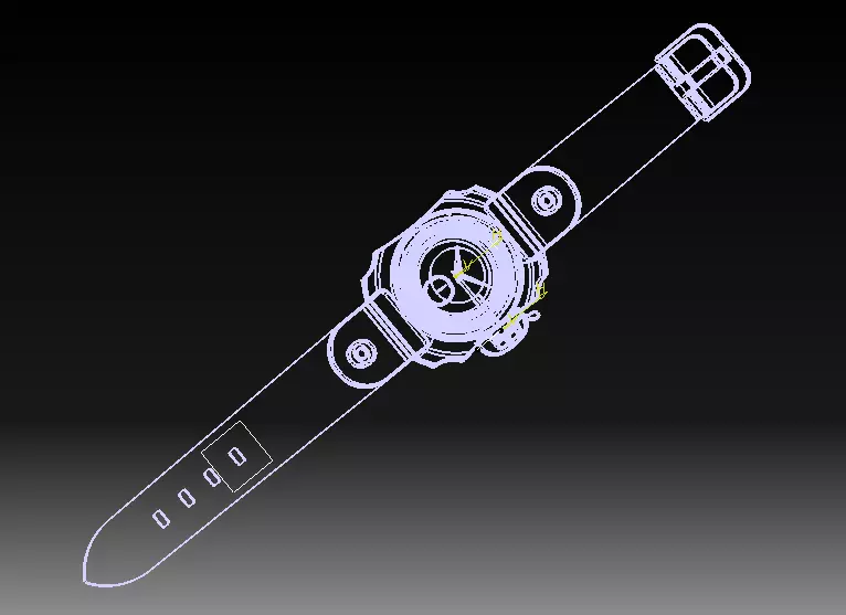 Wrist Watch V03 3D print model_9