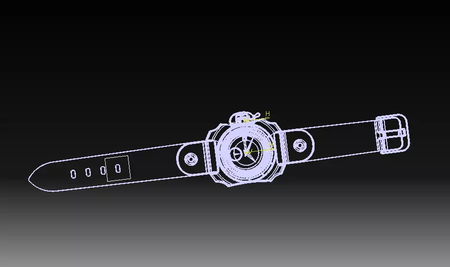 Wrist Watch V03 3D print model_11