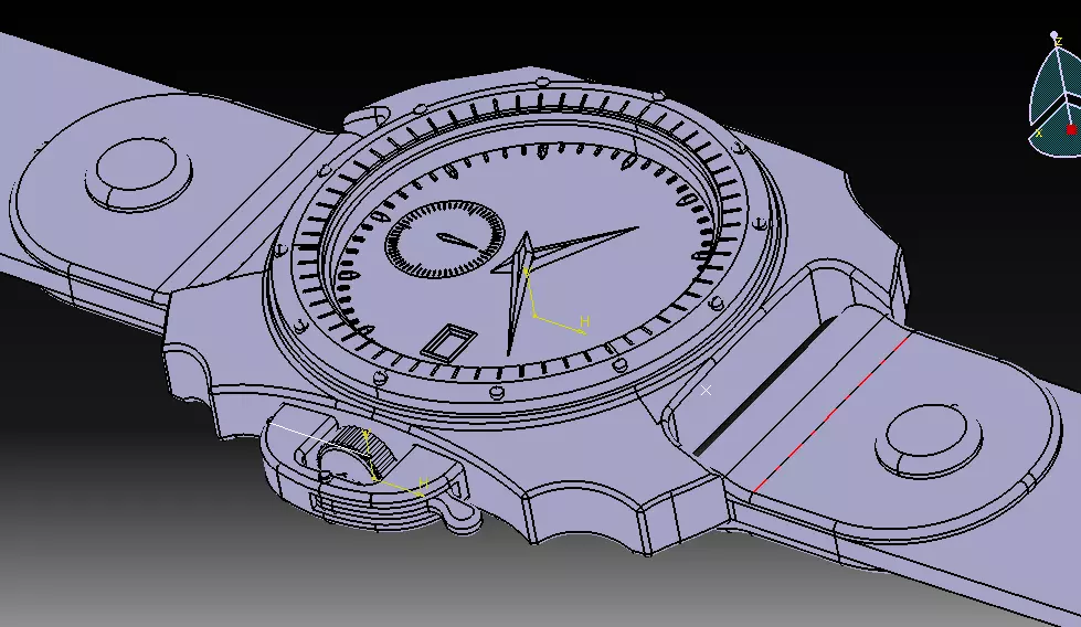 Wrist Watch V03 3D print model_22