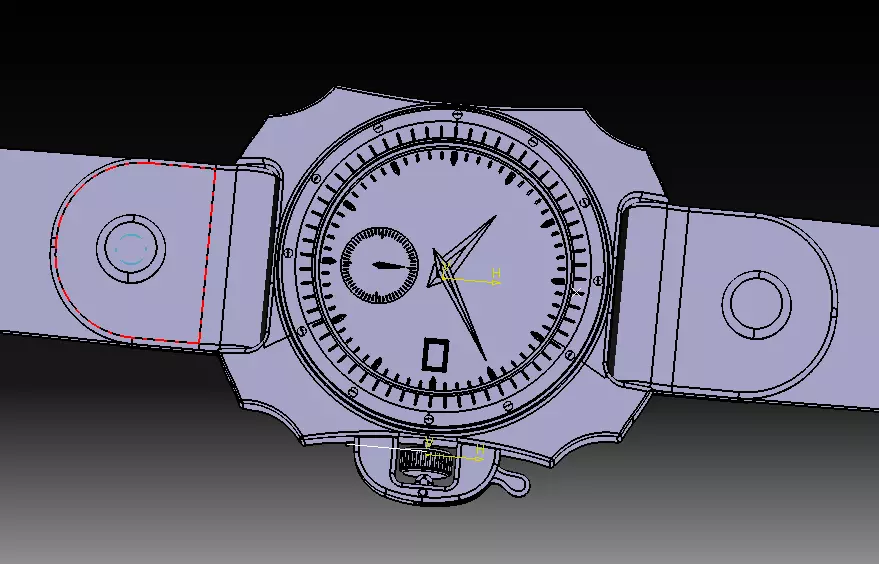 Wrist Watch V03 3D print model_16