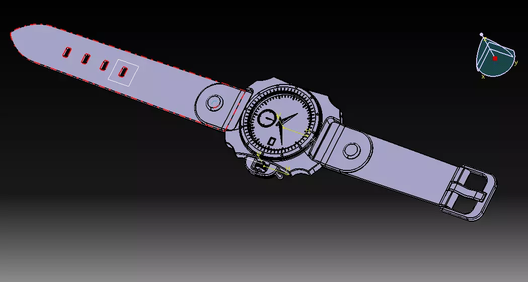 Wrist Watch V03 3D print model_14