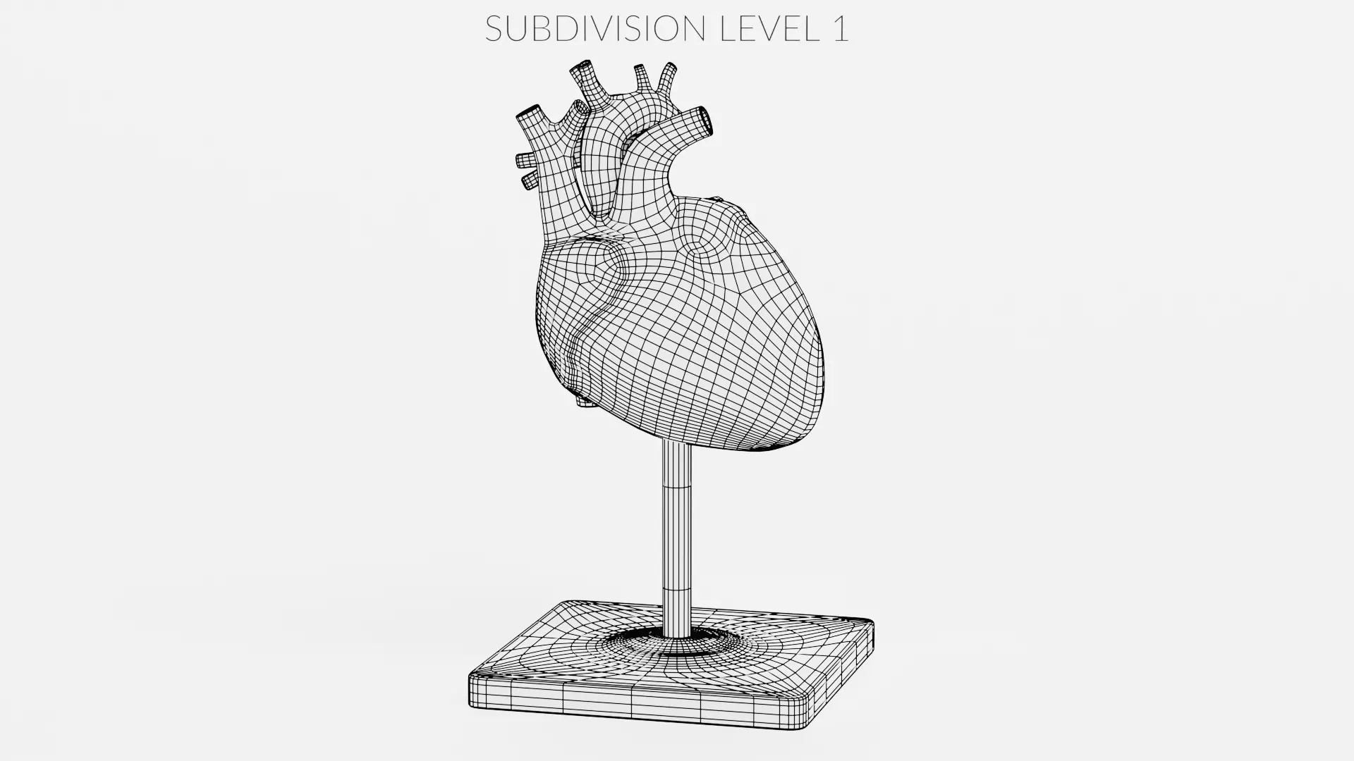 -Heart Model- Low-poly 3D model_9