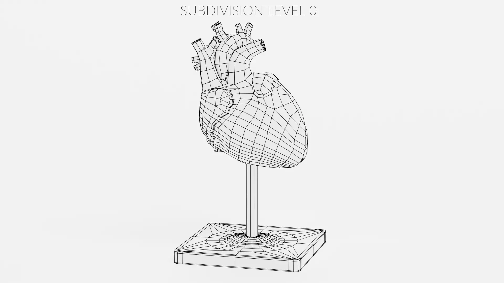 -Heart Model- Low-poly 3D model_8
