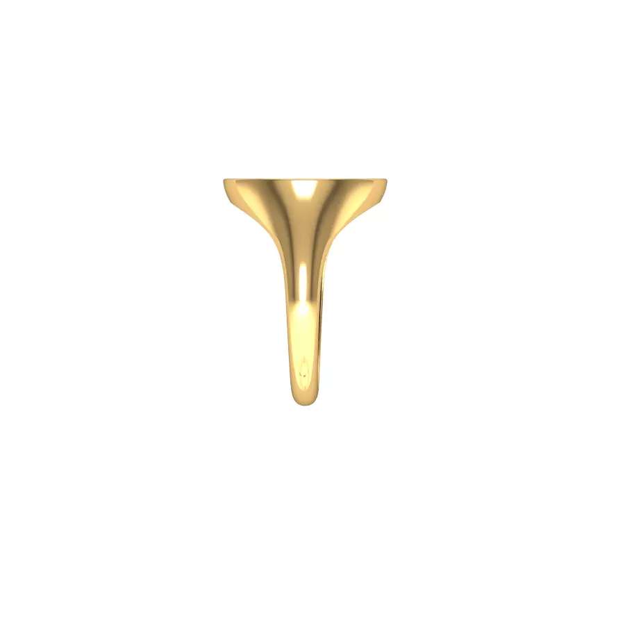 Bitcoin ladies ring 3D print model_5