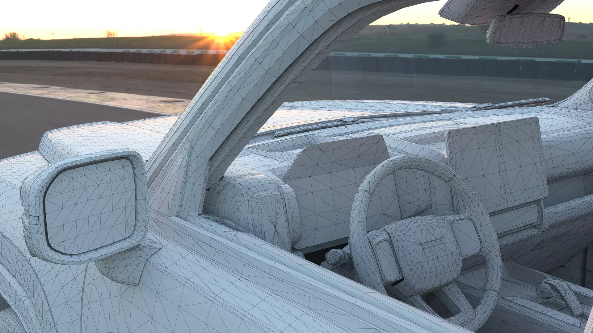 2023 Haval Raptor with lowpoly interior Low-poly 3D model_15