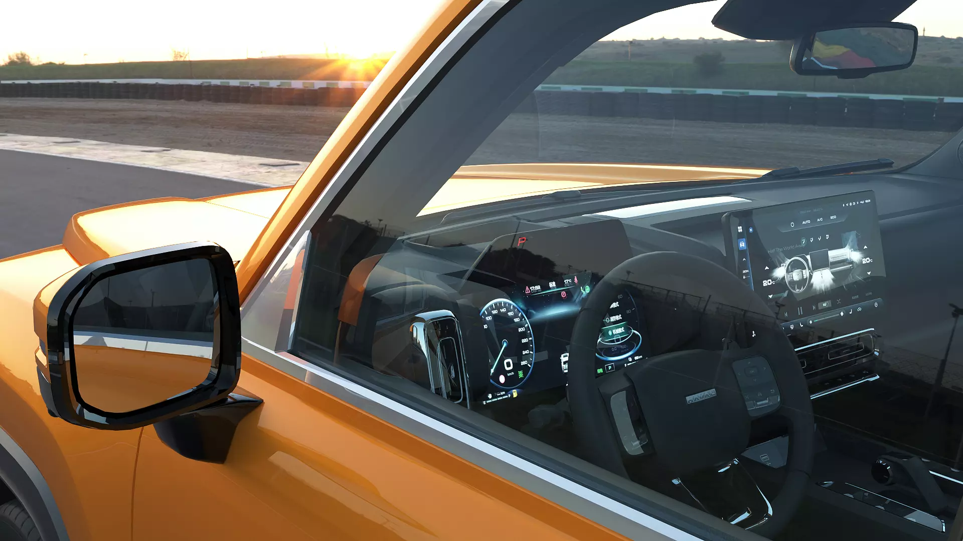 2023 Haval Raptor with lowpoly interior Low-poly 3D model_4